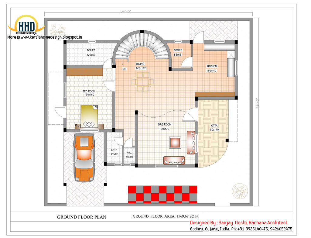  Duplex  House  Plan  and Elevation 3122 Sq  Ft  home  