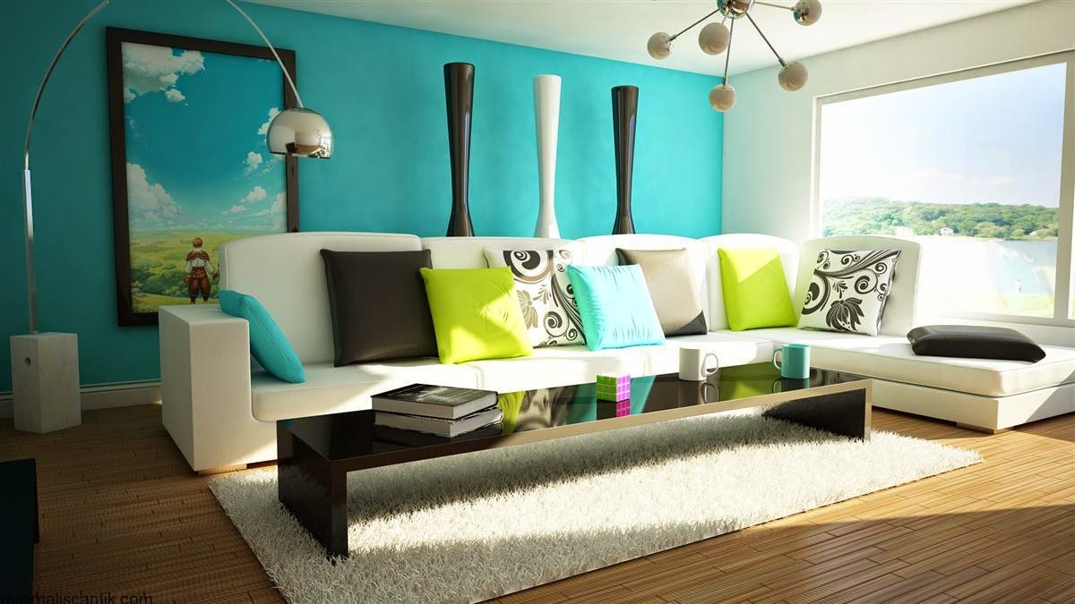 Kombinasi Warna Biru Untuk Interior Cat Rumah Design Rumah
