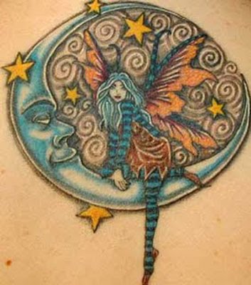 Fairy Moons And Star Tattoos