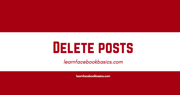 How To Delete Facebook Post From Timeline | Facebook timeline Posts Delete