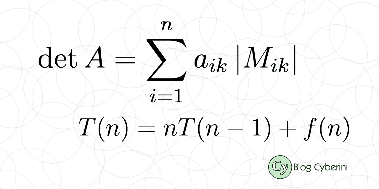 Complexidade Algorítmica do Teorema de Laplace