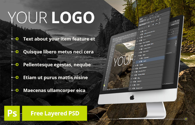 Free PSD iMac MockUp