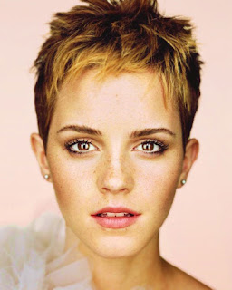 Woman with Oval face shape. Emma Watson, British actress.