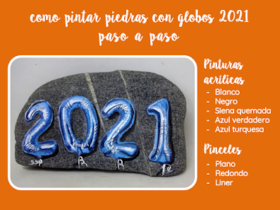 COMO PINTAR PIEDRAS CON GLOBOS 2021 PASO A PASO