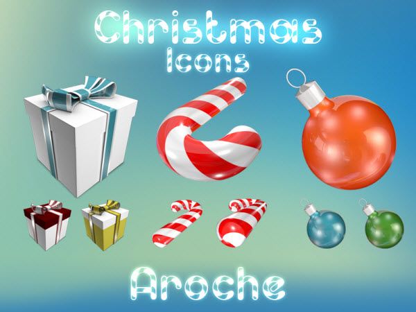 A Collection of 40 Free Christmas Icon Sets