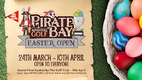 Pirate Bay Easter Open minigolf competition in Guernsey