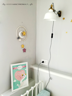 pokój dziecięcy, pokój dziewczynki, pokój skandynawski, skandynawski styl, girl room, kids room, scandi style, scandinavian style, bunny, stars, girly room, hancymonka, pokój Hani, pokój przedszkolaka, roomdecor, home decor, home design, interior design