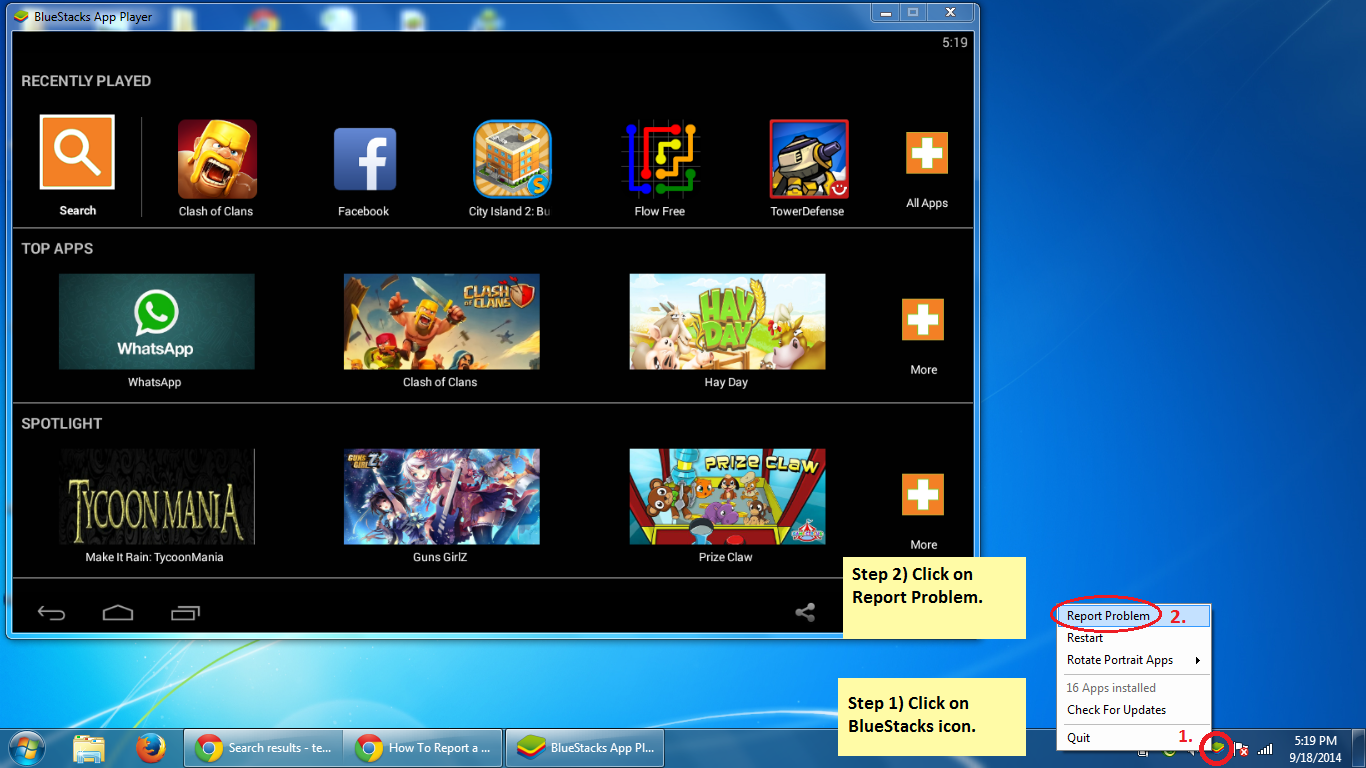 Download and install bluestacks