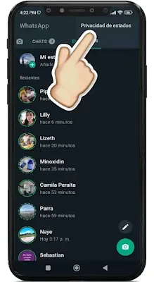 cómo saber si alguien te oculta de estados de WhatsApp