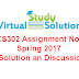 CS302 Assignment  No 3 Solution Spring 2017