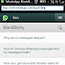 Peralan tentang Perisian WhatsApp ( Blackberry ) ...