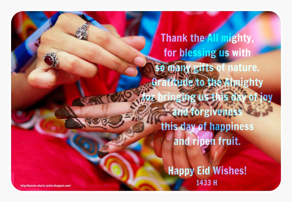 Eid Card II- (Eid Mubarak 1433 H )  ♥ Luciola Eberta Jovita