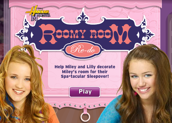 Disney Game Hannah Montana Roomy Room Re-do