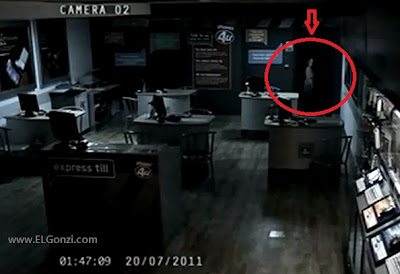 video fantasma camara de seguridad