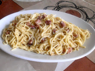 Espaguetis a la carbonara