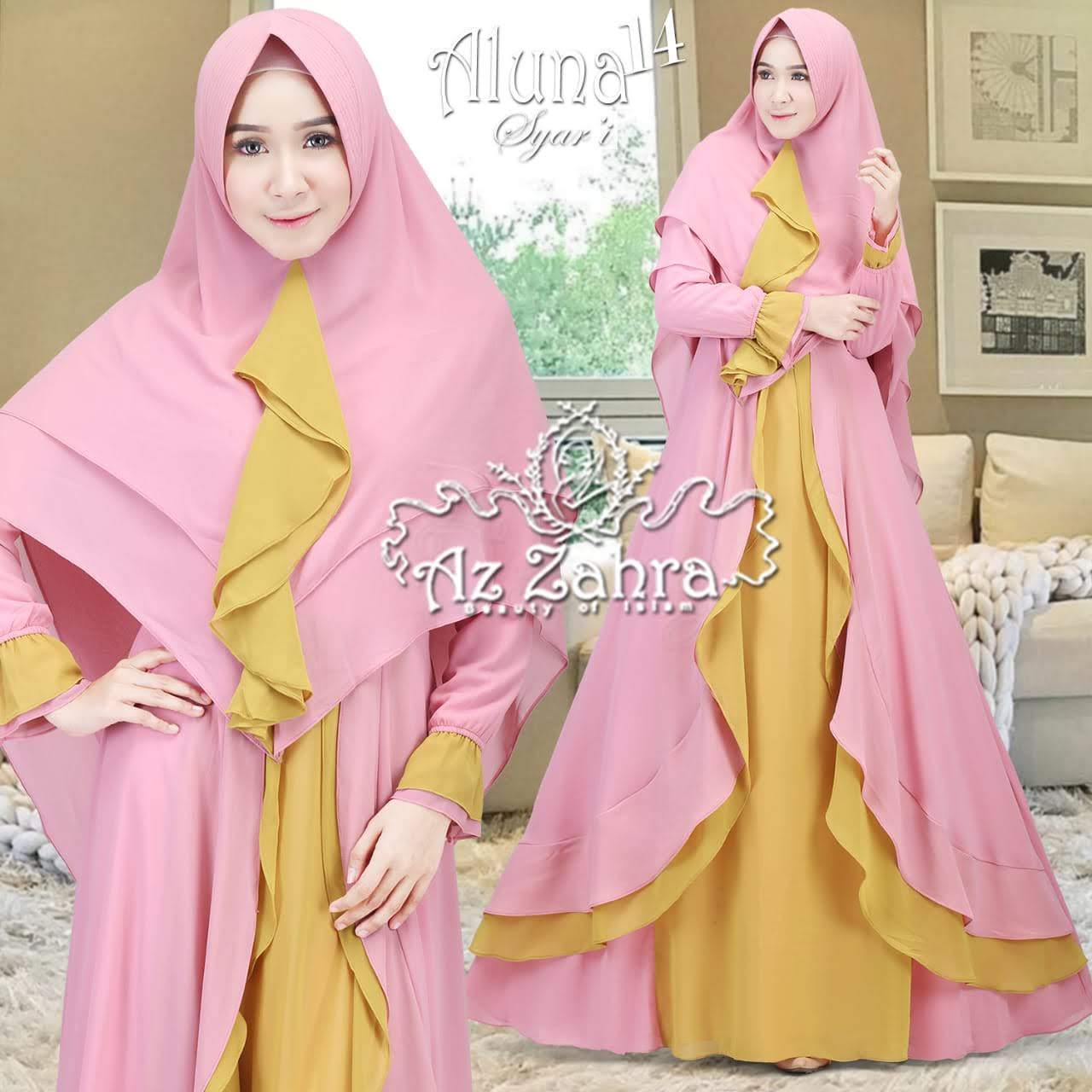 Rumah Gamis Aisha ALUNA 14 BY AZ ZAHRA