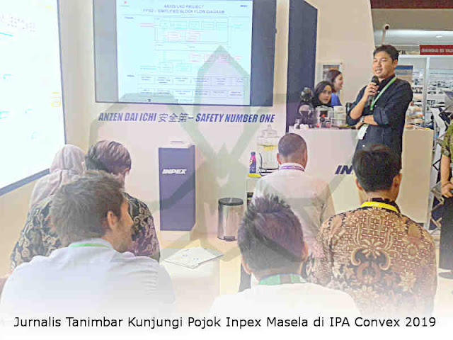 Jurnalis Tanimbar Kunjungi Pojok Inpex Masela di IPA Convex 2019