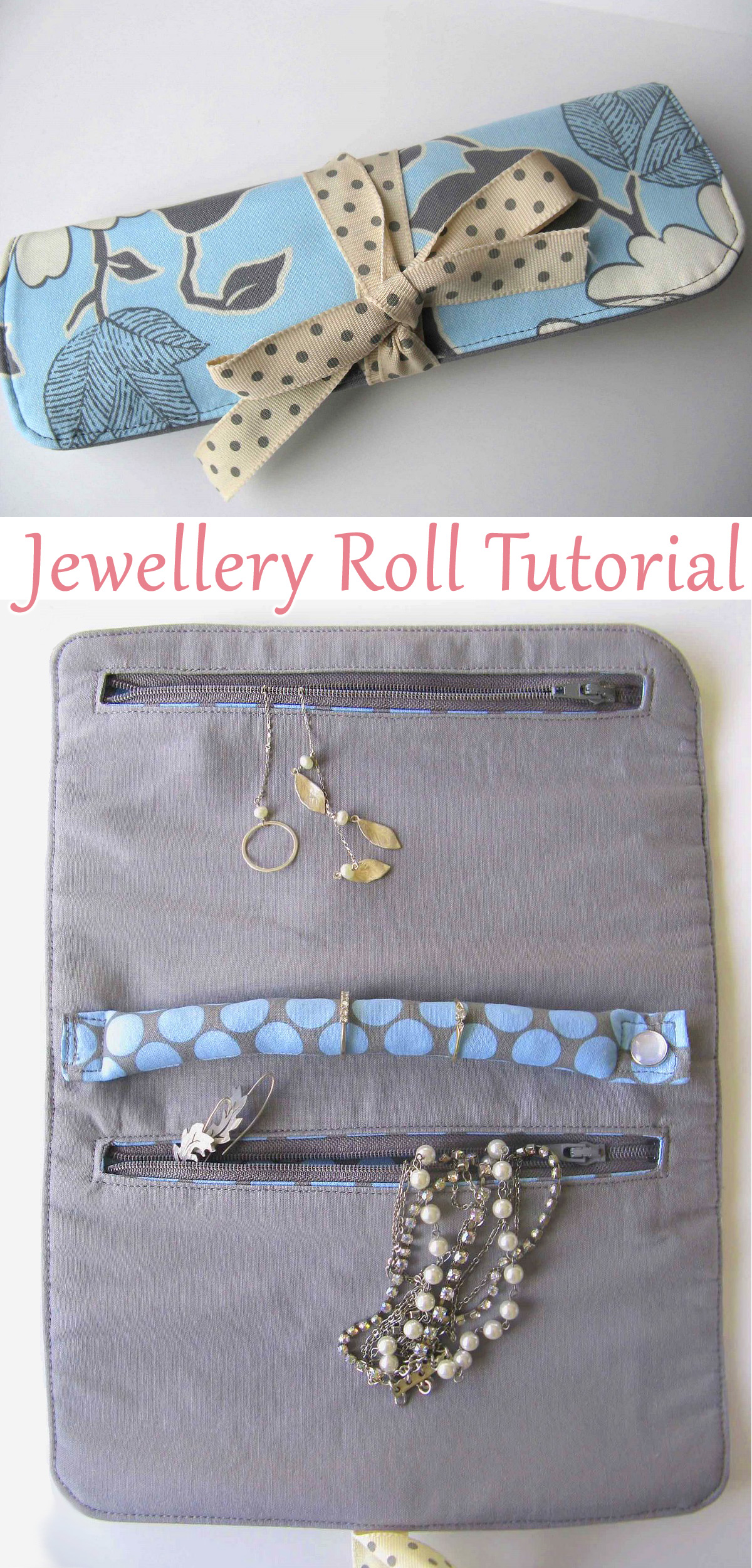 Travel Jewelry Roll Case Tutorial