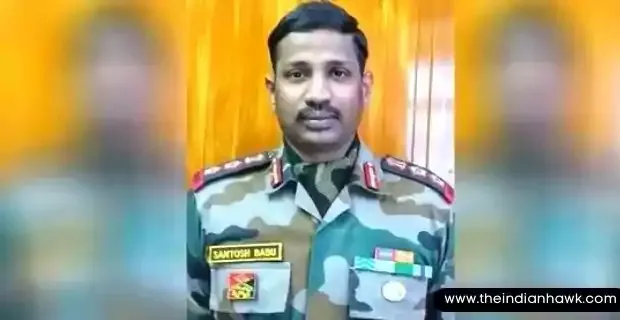 An image of Colonel Santosh Babu, He was killed in Galwan Clash
