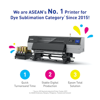 Epson Ranks No.1 in Textile Dye Sublimation Printer Category in ASEAN | Benteuno.com