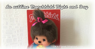 kiki monchhichi nigh day riboulant yeux blink rare cute