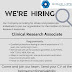 Evolve Life Research hiring for the position of Clinical Research Associate jobs