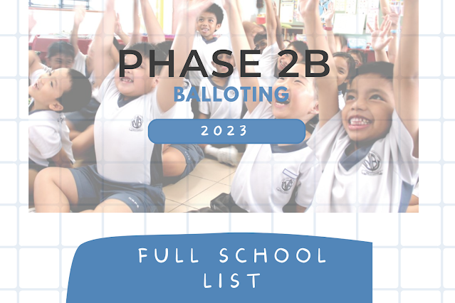 Primary School Registration 2022 - Phase 2B Balloting Full School List