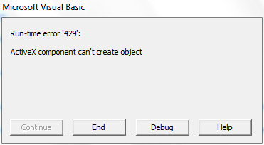 microsoft word - Run-tim error '429': ActiveX component can't create object  - Super User
