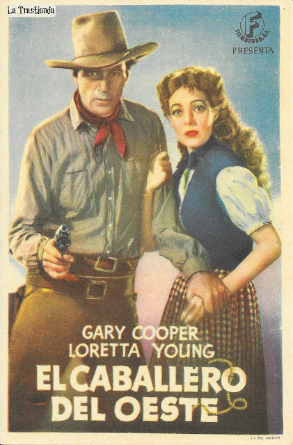 El Caballero del Oeste - Programa de Cine - Gary Cooper - Loretta Young