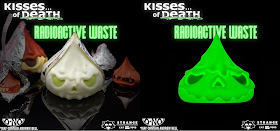 Strangecat Toys Exclusive Skull Kiss Radioactive Waste Edition Glow in the Dark Vinyl Figure by Andrew Bell