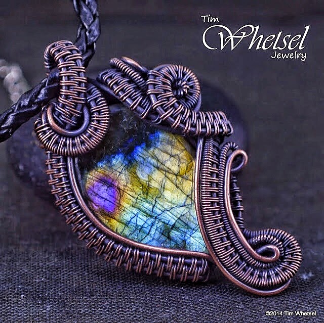 Wire wrapped labradorite jewelry - ©2014 Tim Whetsel - TDWJewelry