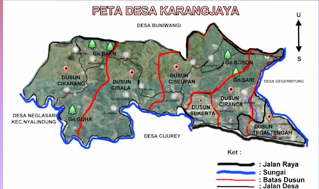 Peta Desa Karangjaya