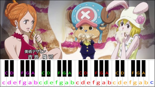 Hope (One Piece Opening 20) Piano / Keyboard Easy Letter Notes for Beginners