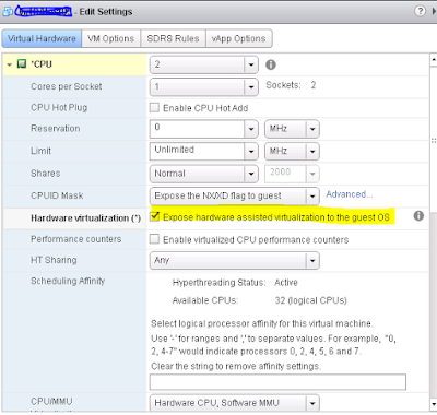  How to Enable Intel VT-x and EPT or AMD-V and RVI on VMware VM?