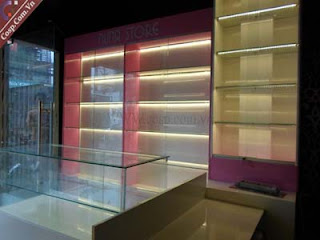 Thiết kế nội thất cửa hàng mỹ phẩm Nuna Srore Quang Trung Hà Đông