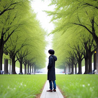StayinImage depicting a person observing nature, symbolizing finding inspiration in everyday moments.