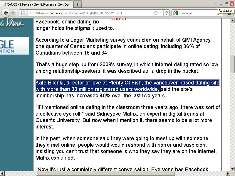 online dating low success rate