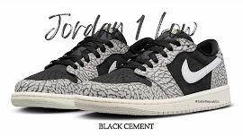 Air Jordan 1 Low 'Black Cement'