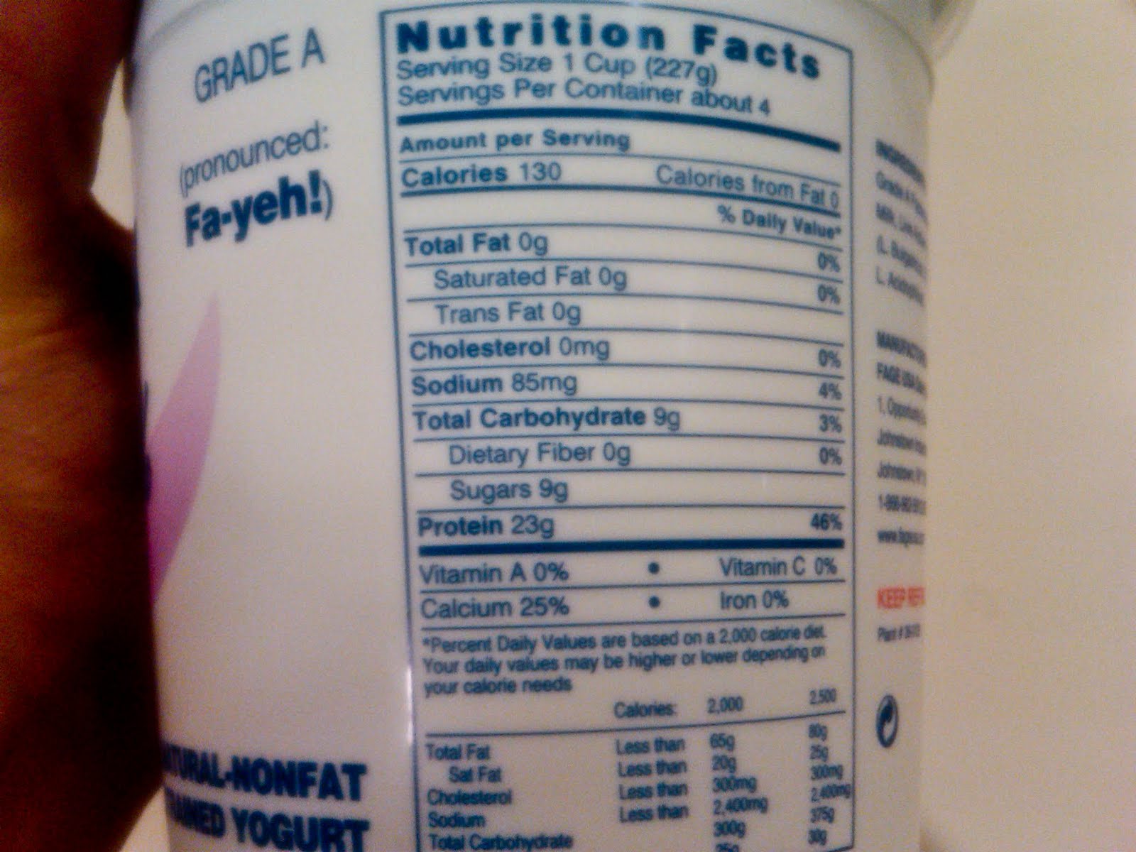 Muncher Cruncher Easterlicious intended for nutrition facts fage 0 greek yogurt regarding Warm