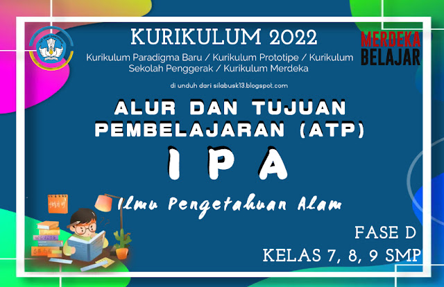 Silabus / ATP (Alur Tujuan Pembelajaran) IPA Kelas 7,8,9 SMP Kurikulum 2022