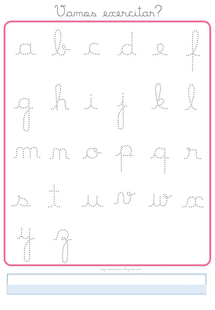 alfabeto cursivo maiúsculo e minúsculo atividades de educação infantil para baixar e imprimir.