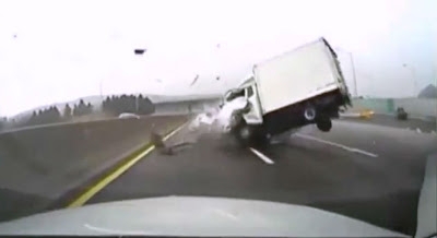 Extreme Truch -Car Crash on Highway