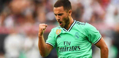 EDEN HAZARD BERHASIL BUAT GOAL PERDANA BERSAMA REAL MADRID