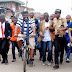 Photo of the day: Rochas Okorocha and his bicycle...