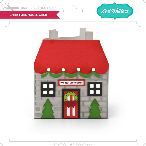 Christmas House Card by Lori Whitlock