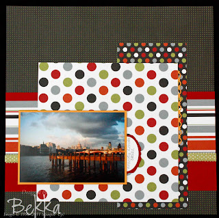 London Skies Scrapbook Page