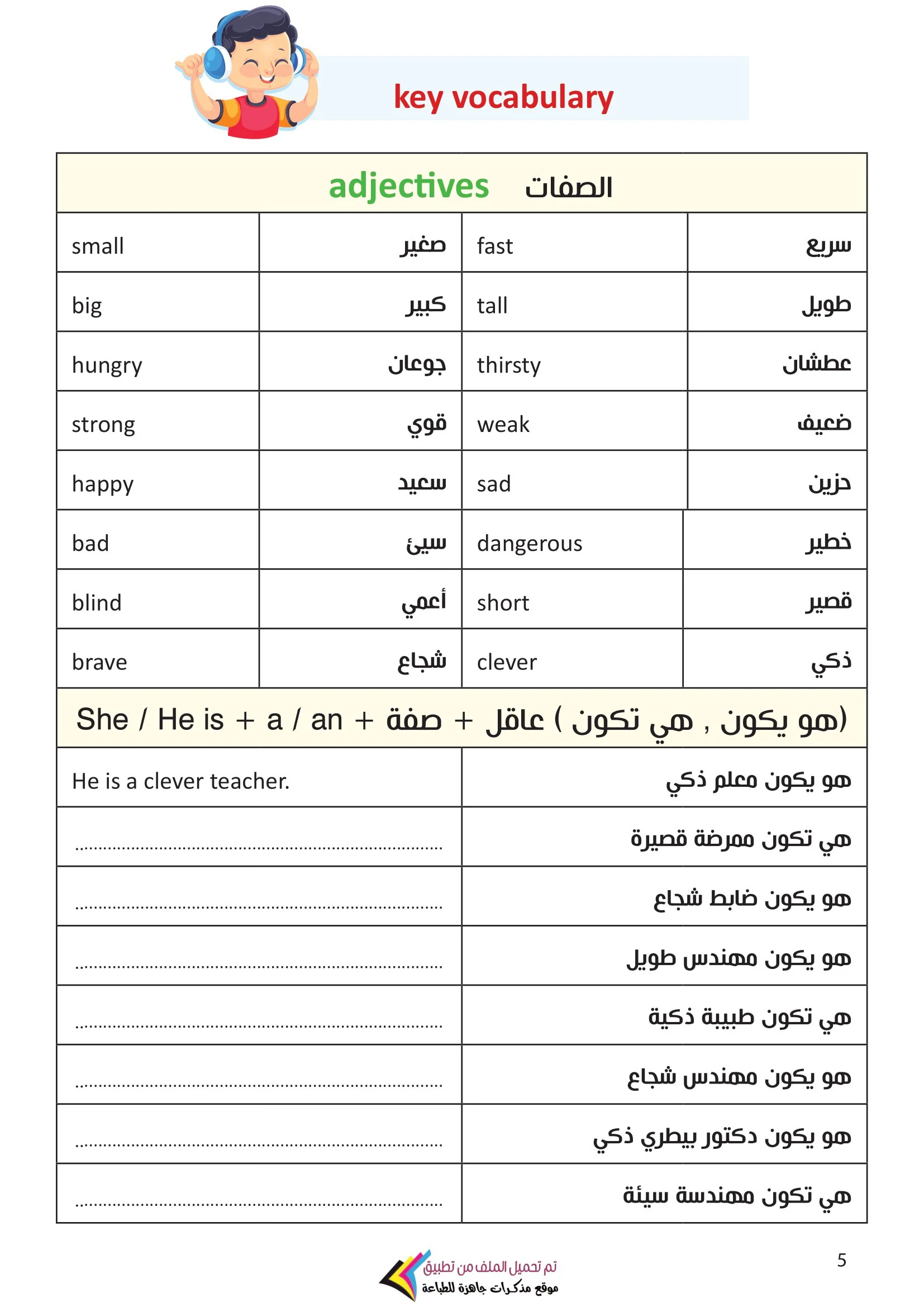 مذكرة التأسيس والترجمة الفورية إنجليزي الصف الأول الابتدائي pdf تحميل مباشر مجاني