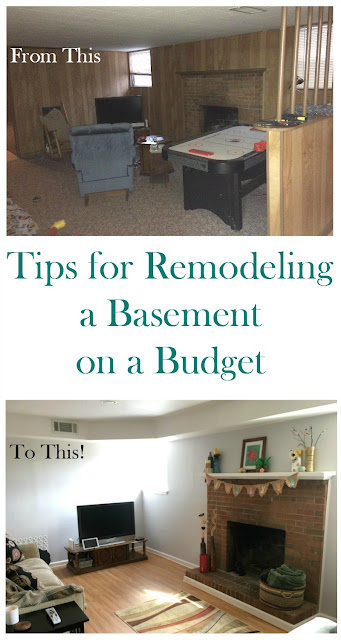 See how we took an ugly basement and turned it into a bright and cozy retreat along with adding laundry, bathroom, and mudroom spaces! Learn money saving tips and tricks from a DIYer.