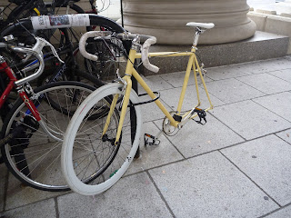 improperly locked bicycle