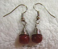 Wire Wrap Teardrop Earring